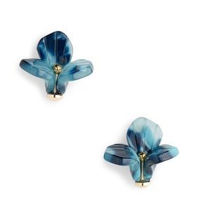 Lele Sadoughi Trillium Stud Earrings Blue